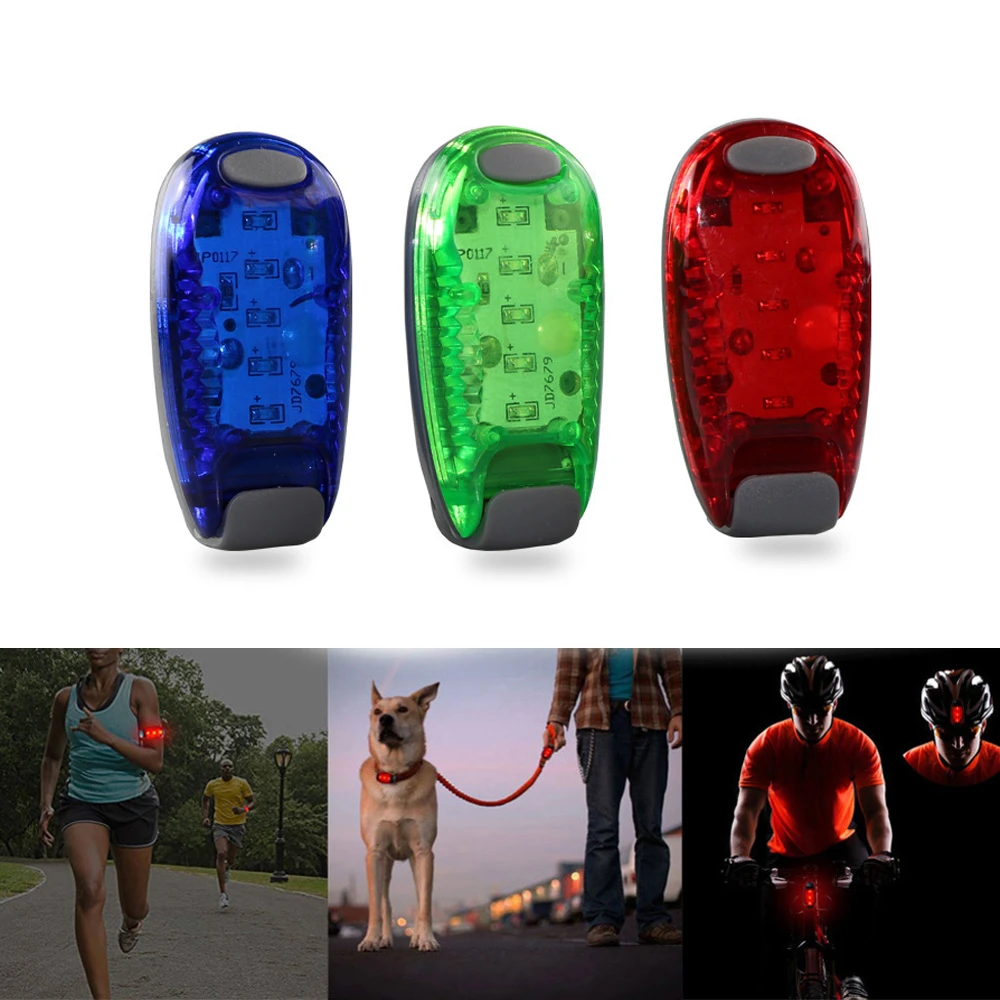 5 LED-Lauflicht für nächtliches Radfahren: Sicherheitssignal für Fahrrad,  Helmclip, superhelle Armleuchte.