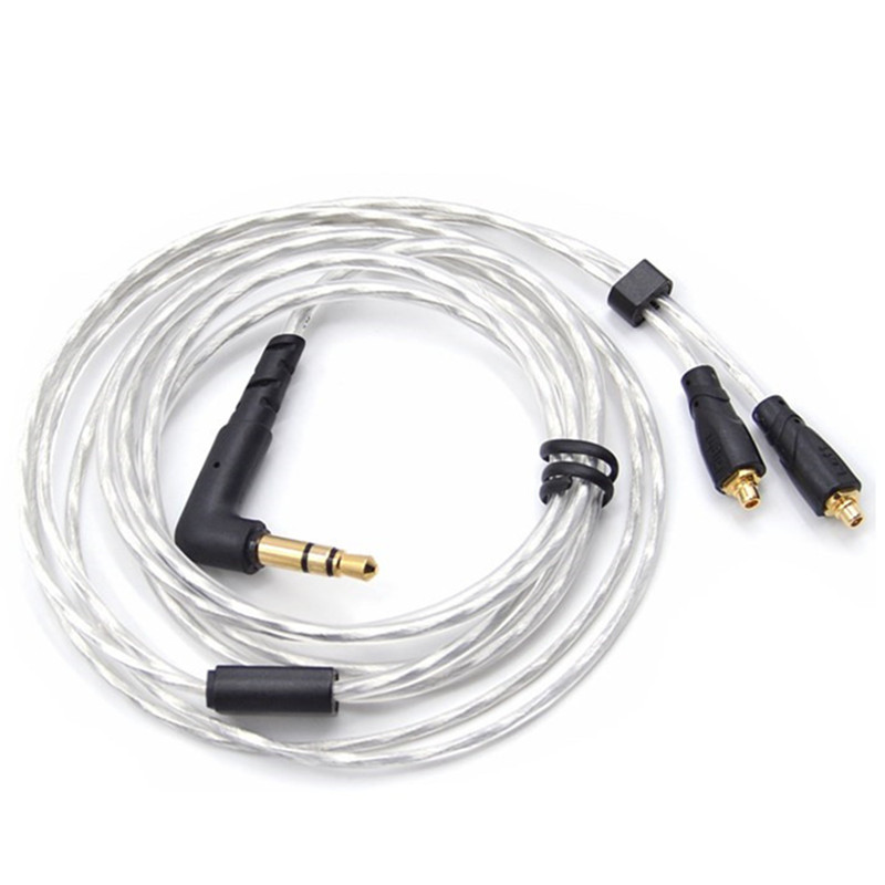 

Универсальный заменяемый кабель MMCX для замены серебра 3,5 мм Провод для Наушник SE535 SE846