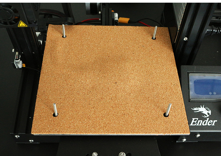 235*235*3mm Heated Bed Hotbed Thermal Heating Pad Insulation Cotton With Cork Glue For Ender-3 3D Printer Reprap Ultimaker Makerbot 7