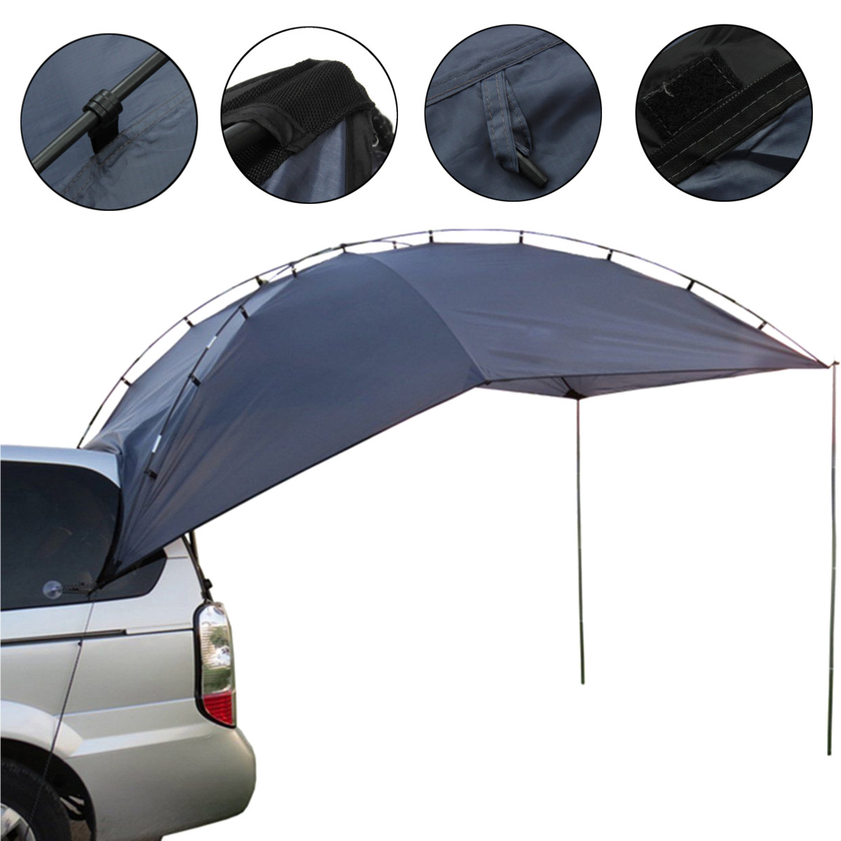 

Outdoor Camping 4 People SUV Shelter Truck Car Trailer Tent Waterproof UV Canopy Sunshade