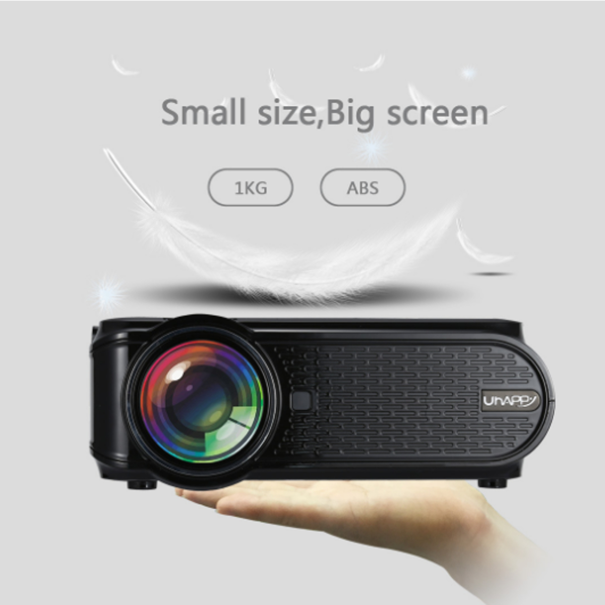 UHAPPY U90 Black Android 6.0 2000 Lumens LED WiFi bluetooth 4.0 Projector 800 x 480 Support 1080p 22
