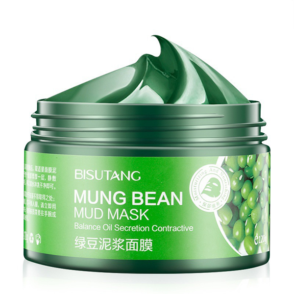 BISUTANG Mung Bean Mud Facial Masks Face Deep Purifying Mask