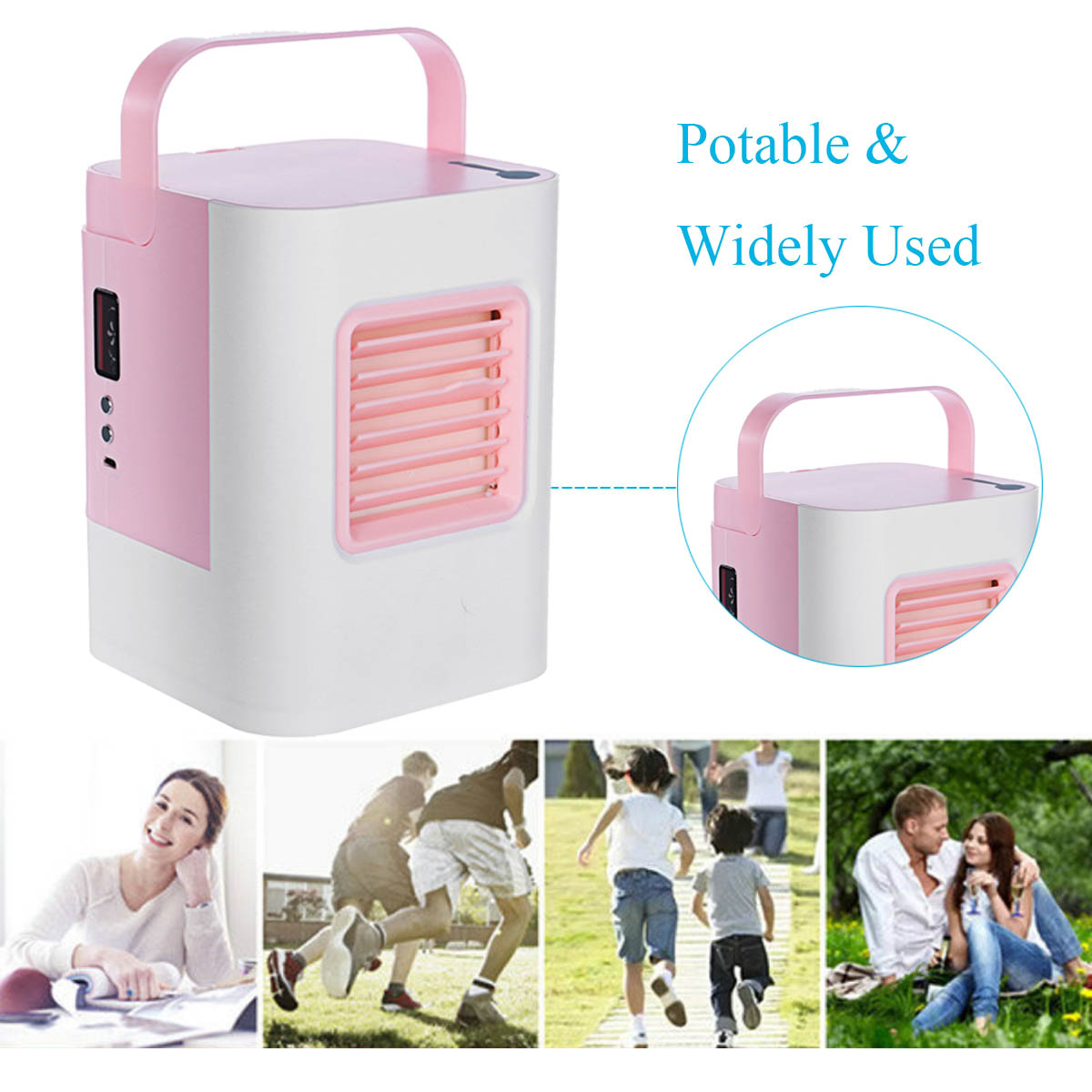 USB Conditioner Fan Refrigeration Air Personal Space Cooler Portable Air Conditioner Cooling Fan 