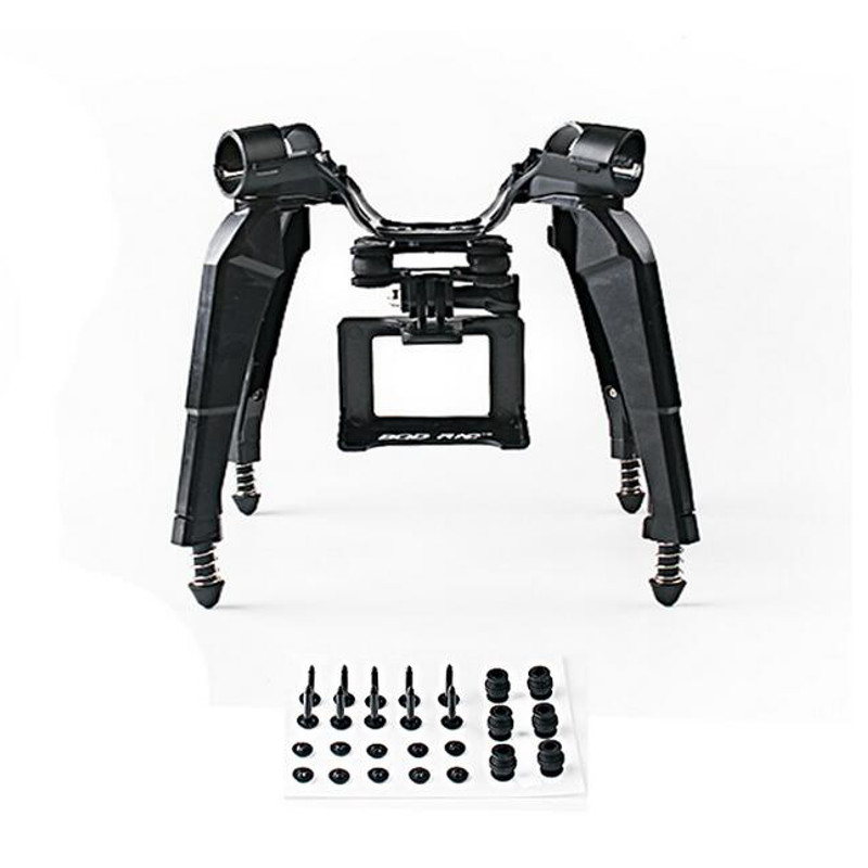 Upgraded Spring Landing Gear Skid Camera Mount Bracket Blade Props Guard for Hubsan H501S X4 Drone - Photo: 2