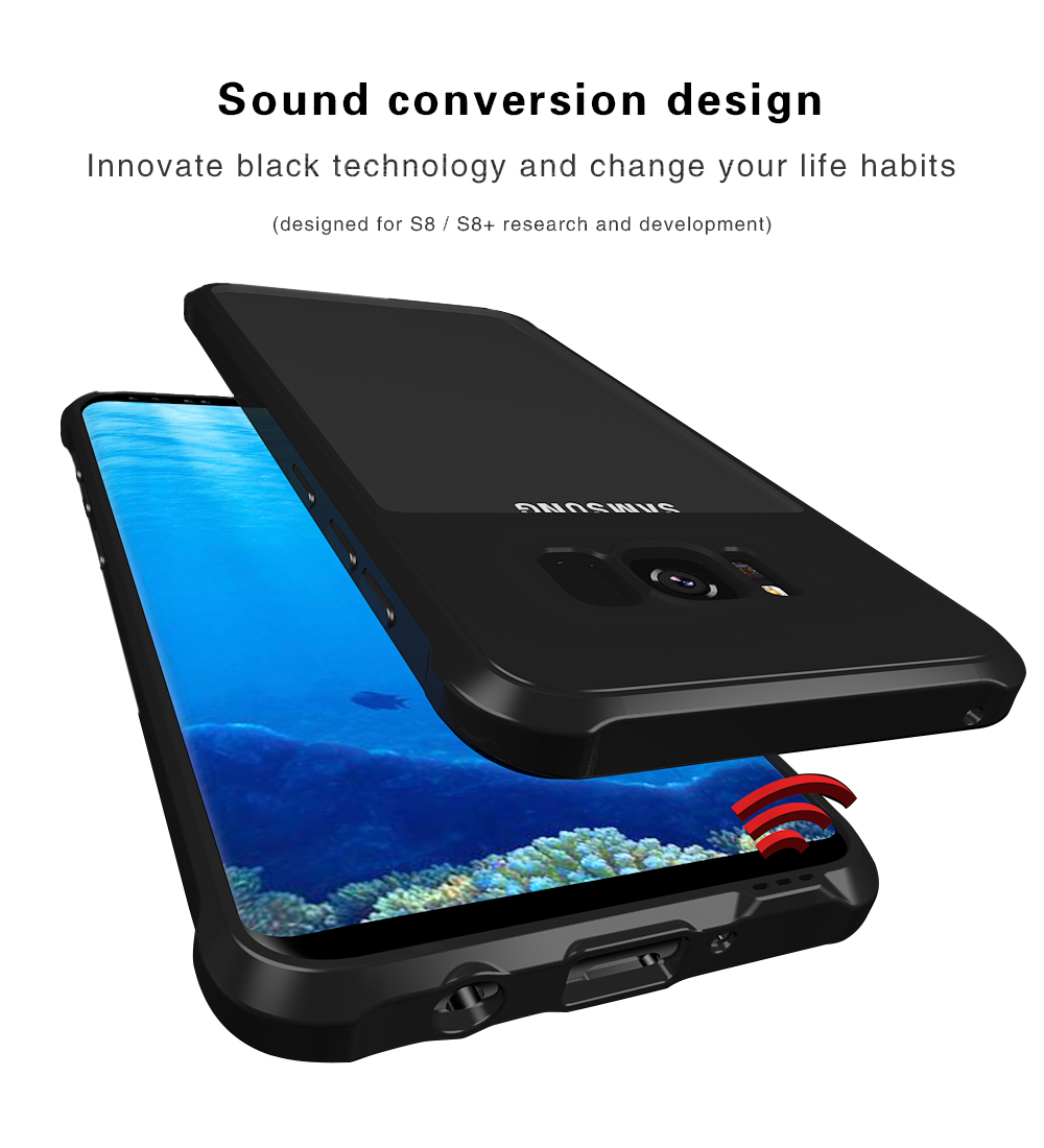 Air Cushion Corners Shockproof Protective Case For Samsung Galaxy S8