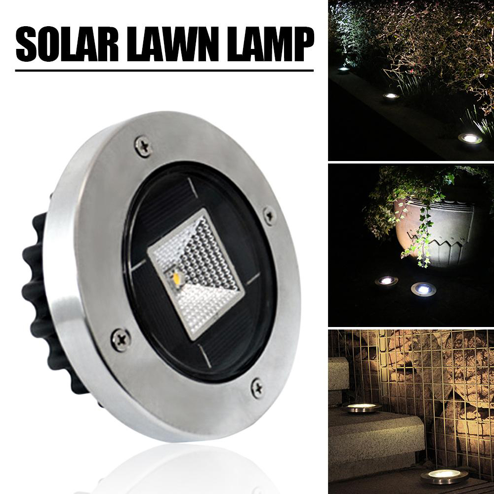 Solar Powered White Warm White Waterproof IP65 Buried Light Lawn Lamp for Outdoor Yard