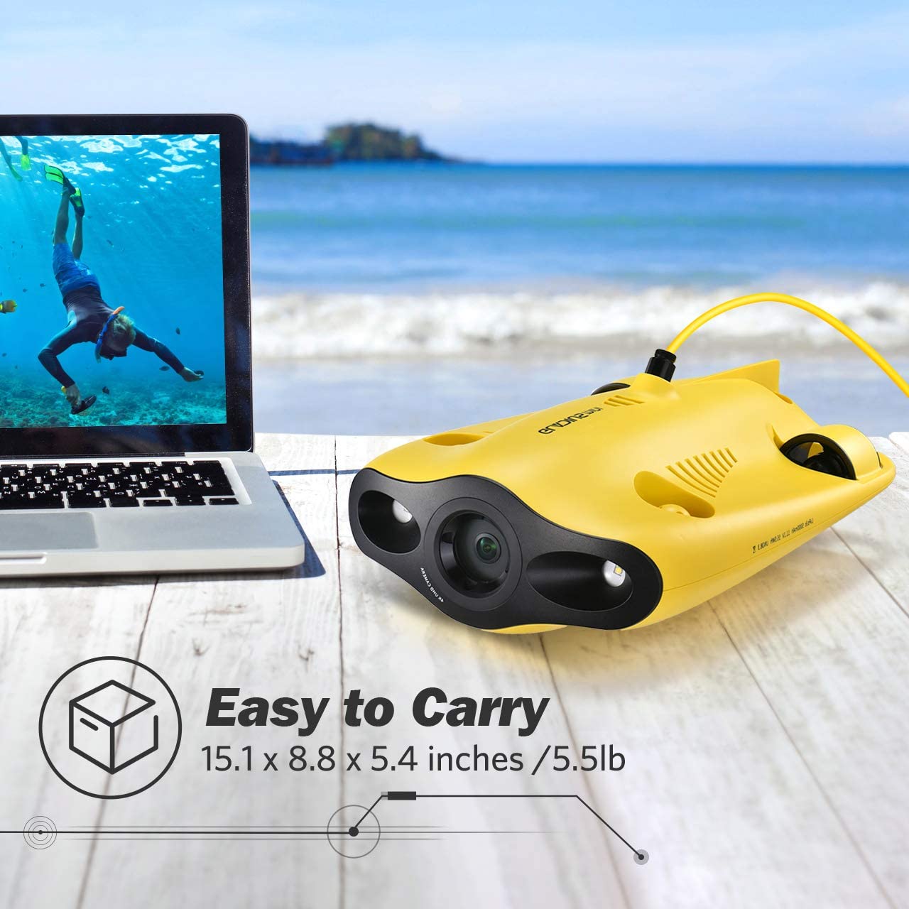 CHASING Gladius Mini Underwater Drone With 4K HD Camera 2 Hours Working Time One Key Depth Hold Live Stream Diving Rescue RC Drone - Photo: 6