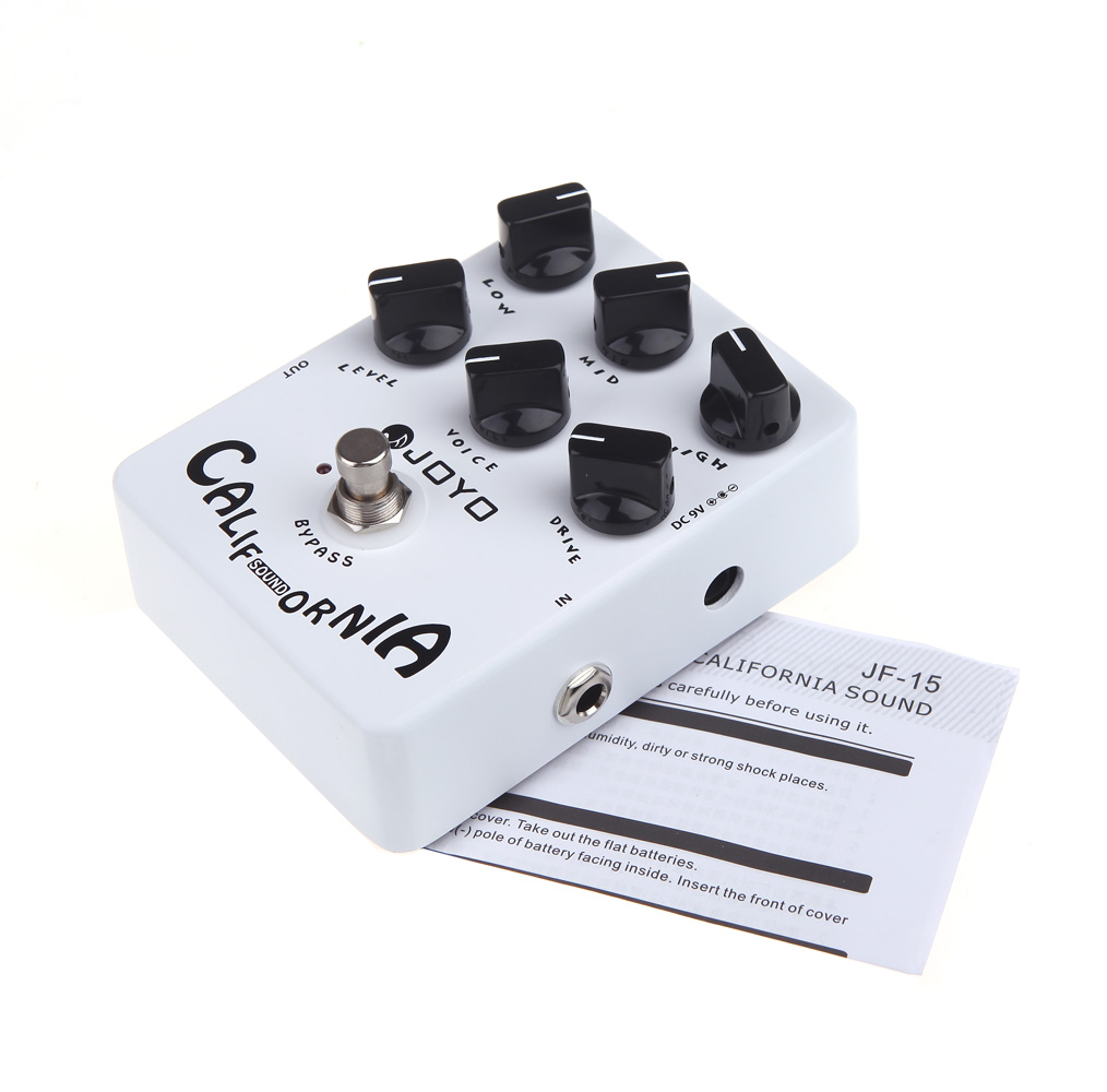 JOYO JF-15 California Sound Electric Guitar Effect Pedal True Bypass with gold Guitar Pedal Connector and Mooer Knob - Photo: 4