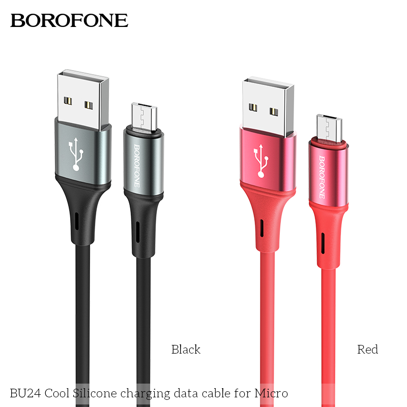 HOCO BU24 2.4A Type C Micro USB Fast Charging Data Cable For Huawei P30 Pro Mate 30 Mi10 K30 S20 5G