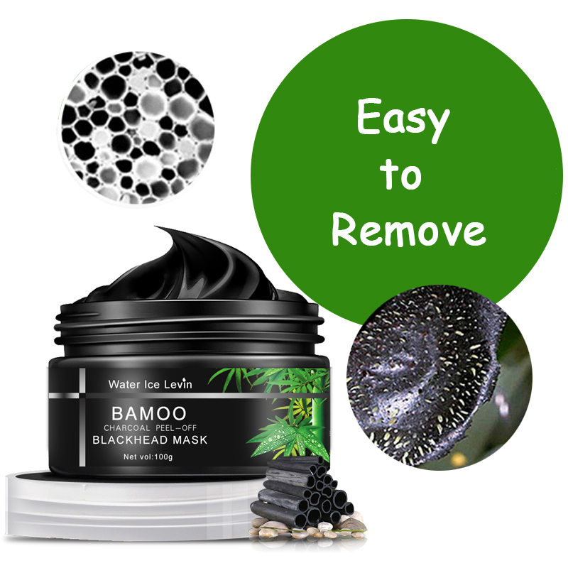 Water Ice Levin Bamboo Charcoal Blackhead Mask Peel-off Removal Purifying Smooth Pores Cleansing 
