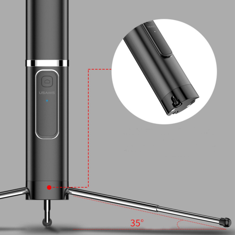 USAMS bluetooth Selfie Stick Tripod Remote Extendable Monopod for iPhone 7 8 X Samsung
