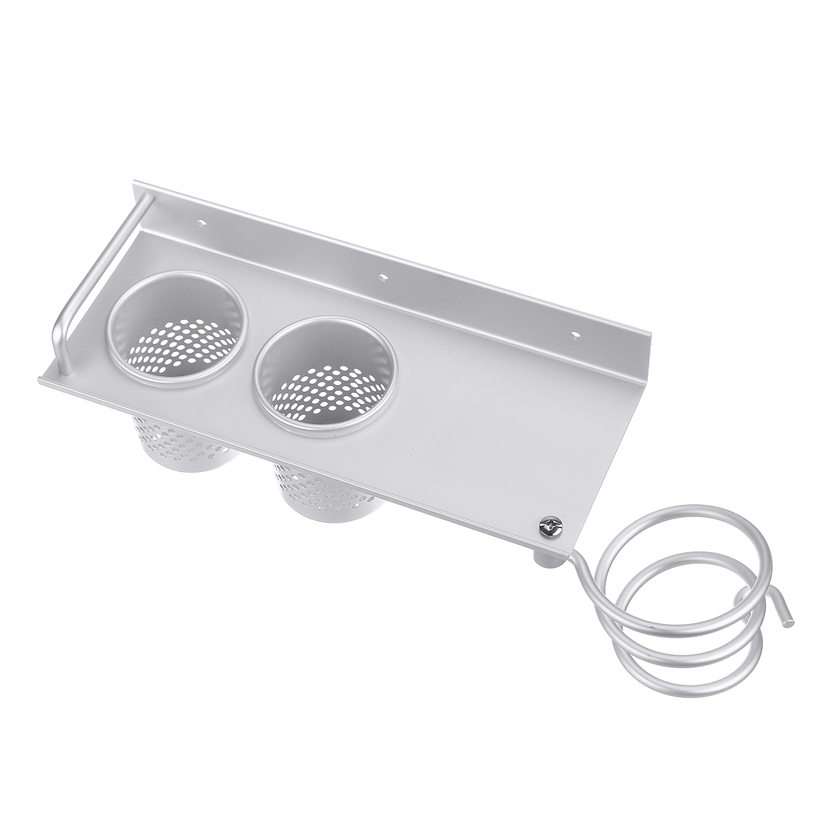 Stainless Steel With Double Bucket Hair Dryer Rack