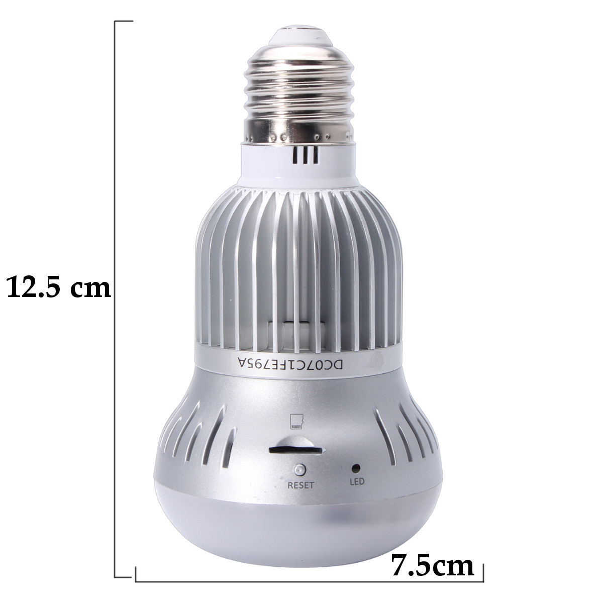360° Wireless WiFi HD 1080P Light Bulb IP Security Camera Panoramic Motion Detect Two Way Audio 30