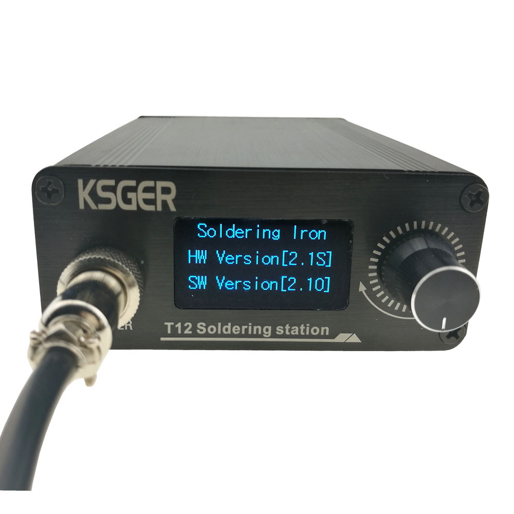 KSGER V2.1S T12 Digital Temperature Controller Soldering Station Electric Soldering Iron Tips T12-K + 9501 Handle 14