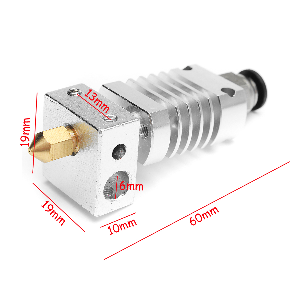 V6 1.75mm All Metal J-Head Hotend Remote Extruder Kit with Heating tube for CR10 3D Printer 10