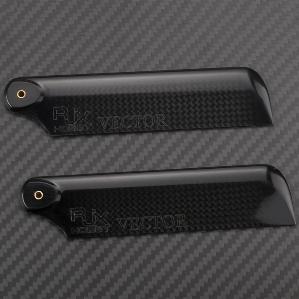 1 Pair RJX 120mm Carbon Fiber Tail Blade For 800 RC Helicopter - Photo: 3