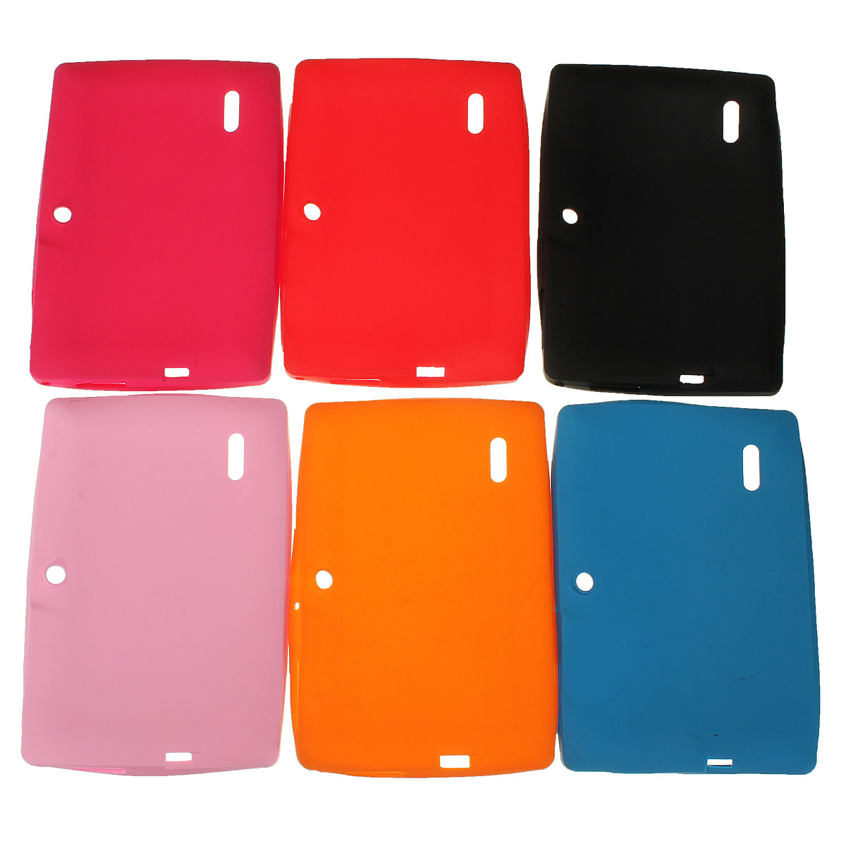 Multi-color Soft Silicone Protective Back Cover Case For 7 Inch Tablet PC