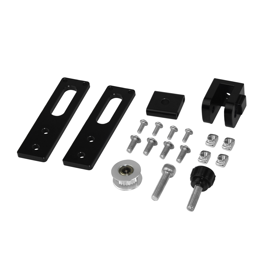 TWO TREES® Black / Silver 2020 X-axis Synchronous Belt Tensioner Aluminum Profile Kit For 3D Printer Parts 6