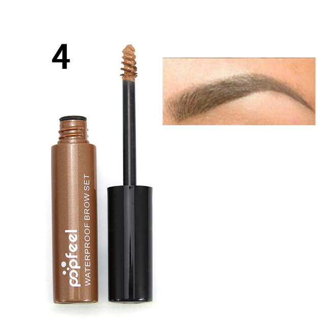 POPFEEL Brown Eyebrow Dyed Cream Enhancer Gel Eye Makeup Colored Black Coffee Waterproof 4 Colors