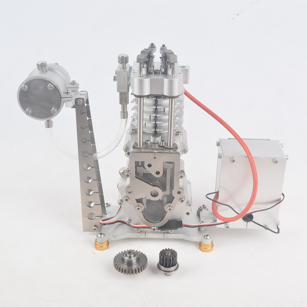 SH 12 Mini Gasoline Engine Model Educational Engine Toy Science Experiment Kit Set