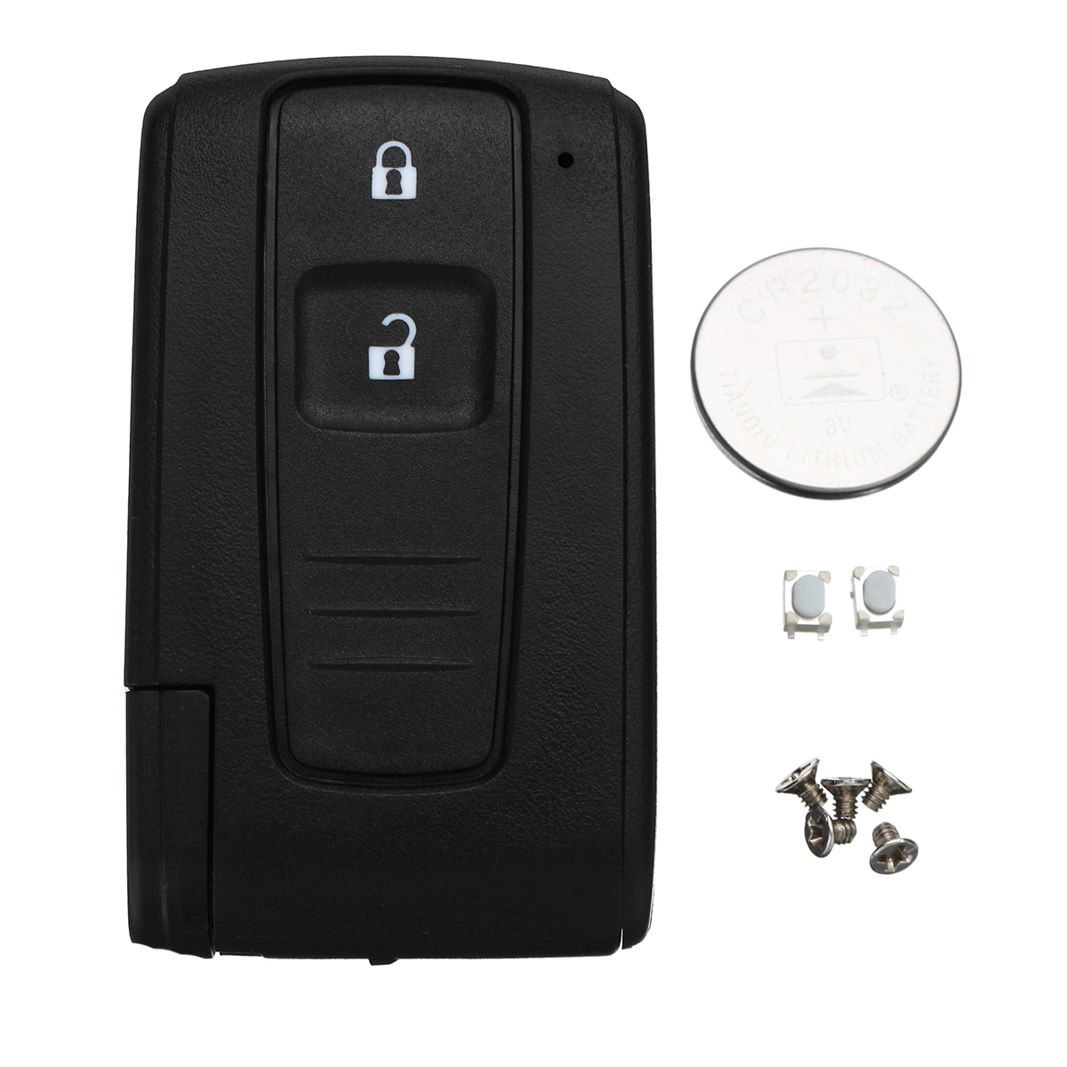 2x Keyless Entry Smart Remote Key Fob Shell Case Kit for 2004-2009 Toyota Prius