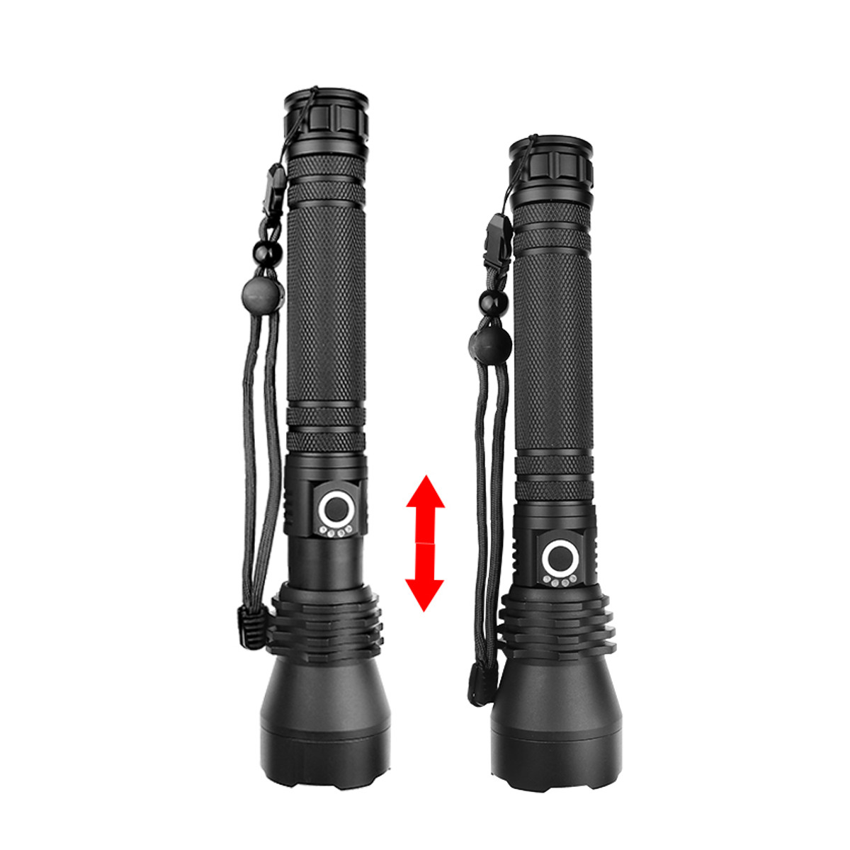 

XANES 1285 Suit Zoomable USB Rechargeable LED Flashlight XHP50 Highlight Telescopic Torch With 2x 18650 USB Cable Flashlight Set