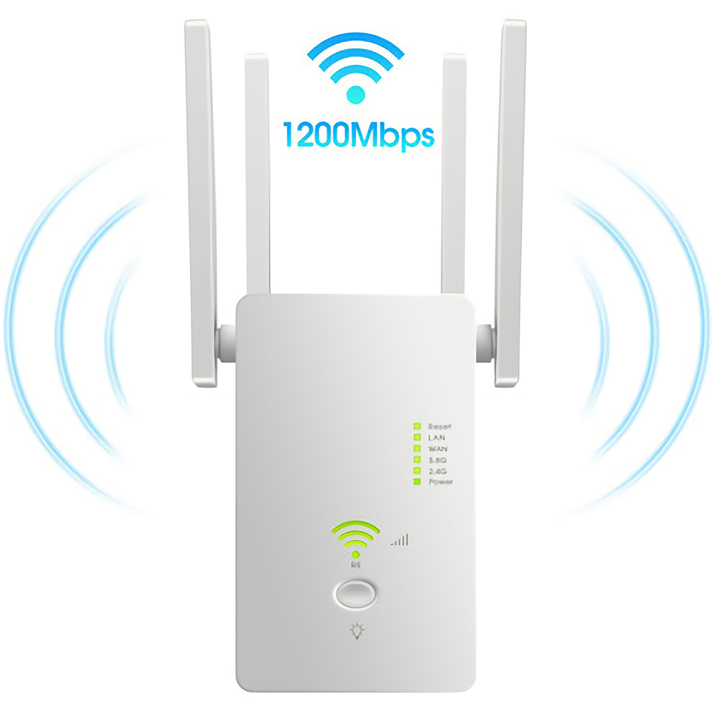 1200M Dual Band Wireless AP Repeater 2.4GHz 5.8GHz Router Range Extender WiFi Amplifier Signal Extend WiFi Booster