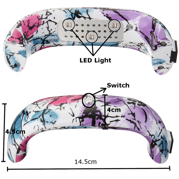  9W Mini USB UV Gel Polish Nail Art Dryer Curing LED Lamp Machine Manicure Tool 