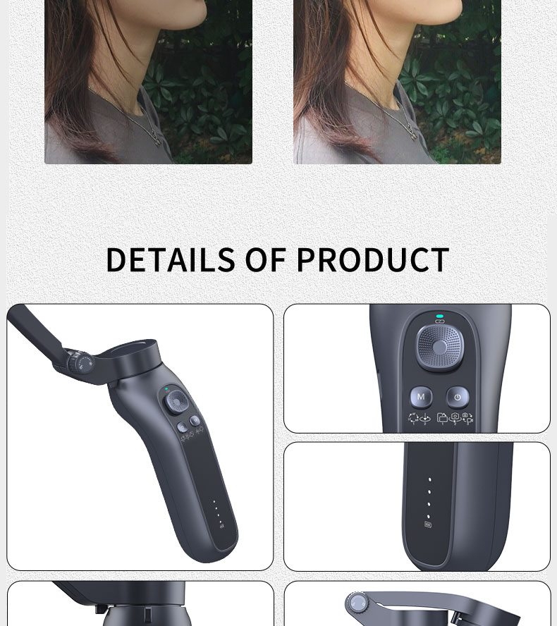 L7B 3-Axis Anti-shake Foldable Stabilizer Handheld Gimbal for Mobile Phone - Photo: 14