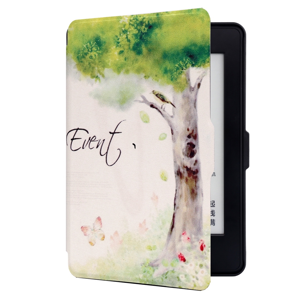 

ABS Пластиковое дерево нарисовано Smart Sleep Защитная крышка Чехол Для Kindle Paperwhite 1/2/3 eBook Reader