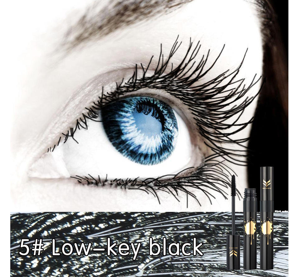 HUAMIANLI Black White Blue Mascara Halloween Makeup Lashes Quick Dry Colorful Waterproof Cosplay