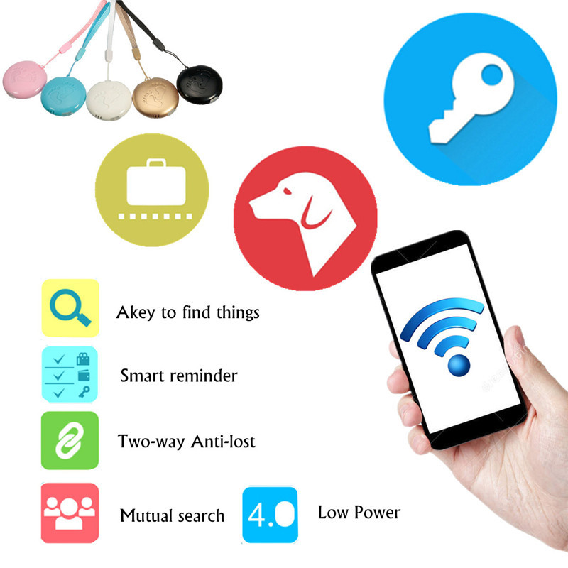 Mini Smart Tag bluetooth Tracker Locator Alarm Wallet Finder Alarm Patch For IOS Android