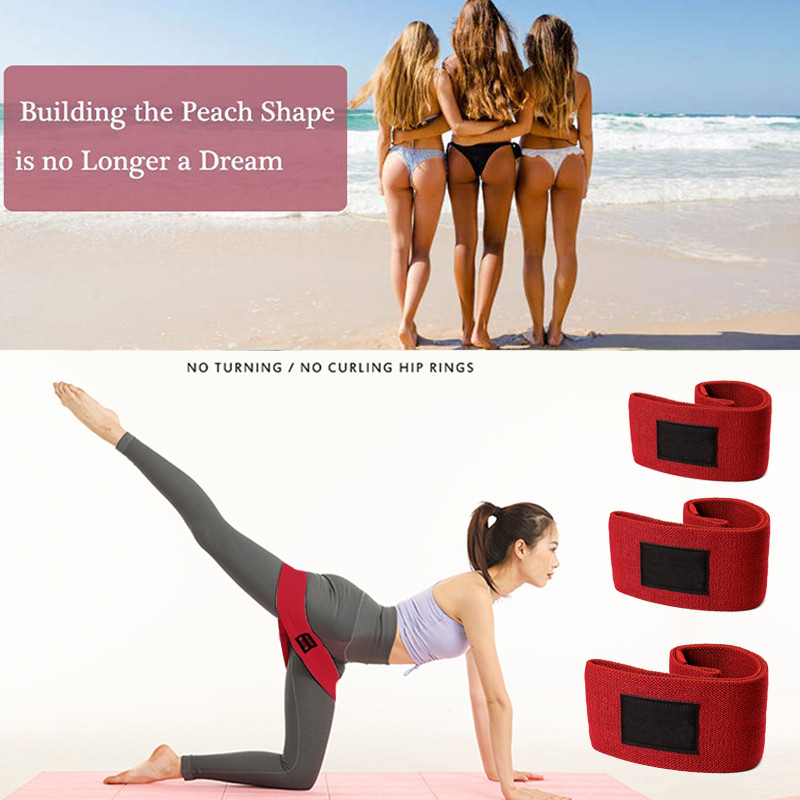 Resistance Bands Hip Loop Circle Legs Squat Yoga Elastic Exercise Fitness Tool