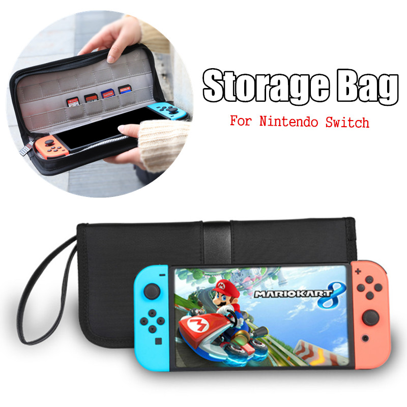 BUBM Storage Zipper Hand Bag Game Card Organizer with Strap for Nintendo Game Console
