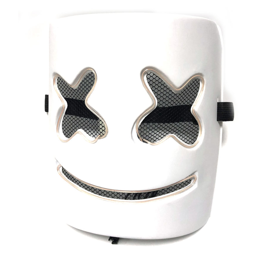 DJ Marshmallo LED Mask Luminous Helmet DIY Bar Music Party Masks Cosplay Props