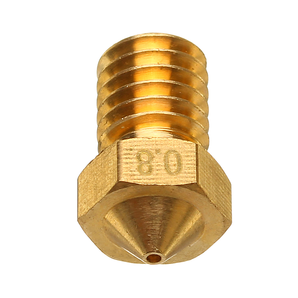 TRONXY® V6 0.2/0.3/0.4/0.5/0.6/0.8mm M6 Thread Brass Extruder Nozzle For 3D Printer Parts 20