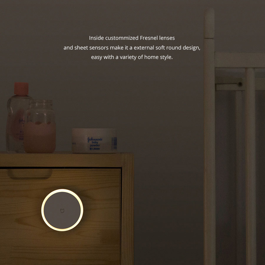 Original Xiaomi MiJIA LED Smart Infrared Human Body Motion Sensor Dimmable Night Light For Home 