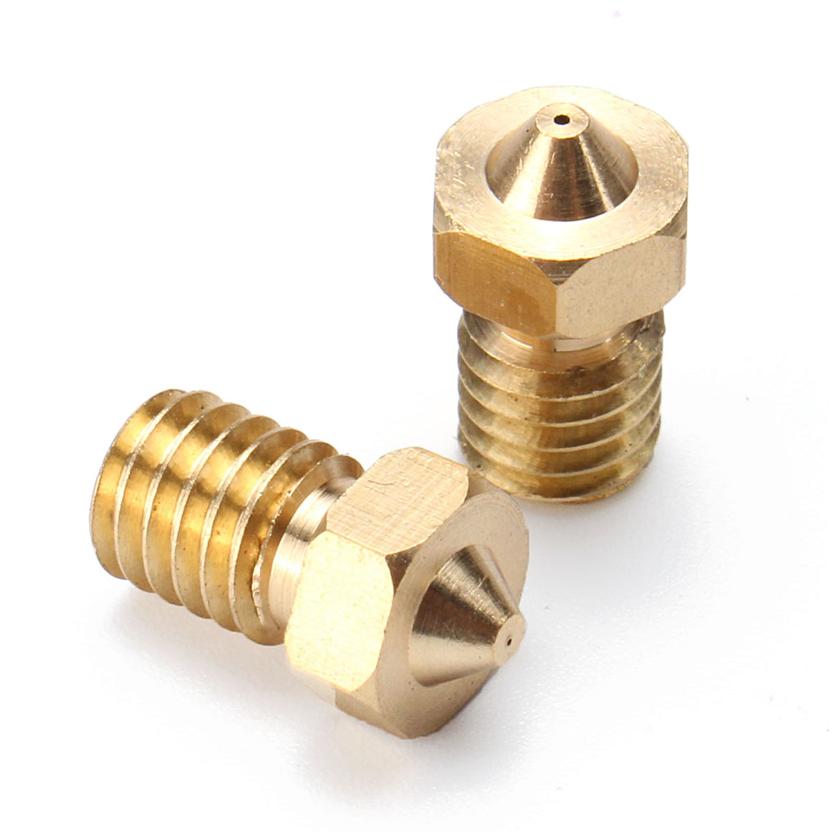 Geekcreit® 8Pcs Four Sizes V6 Brass Nozzle For 1.75mm Filament Nozzle Extruder Print Head 3D Printer Accessories 10