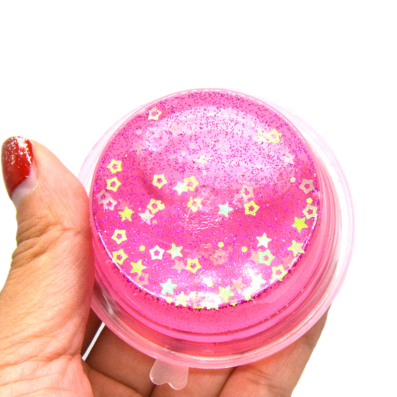 4PCS Kiibru Slime Pearl Star Glitter Simulated Crystal Mud Jelly Plasticine Stress Relief Gift Toy