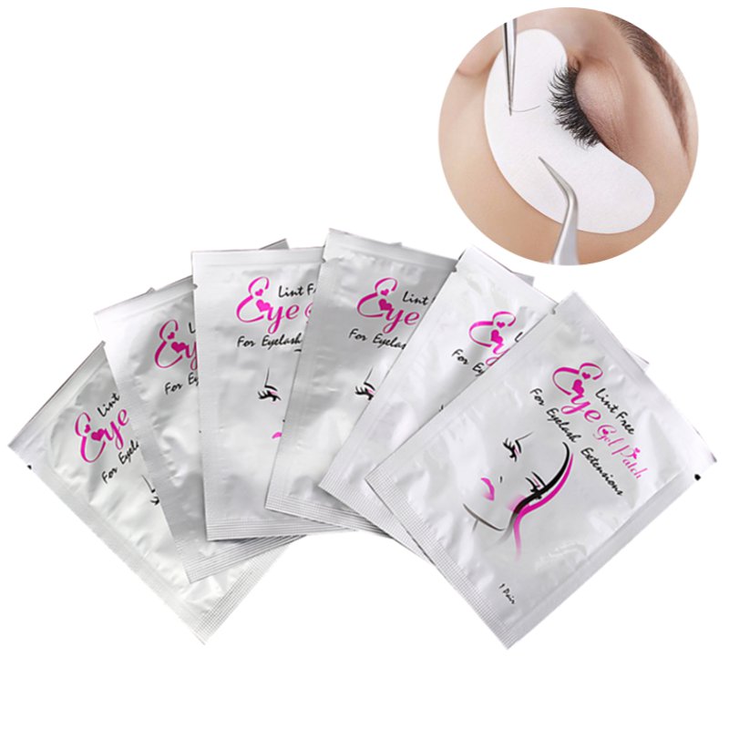 50 Pairs Grafted Eyelash Extension Paper Patches Under Eye Pads Lash Eye Tips Sticker