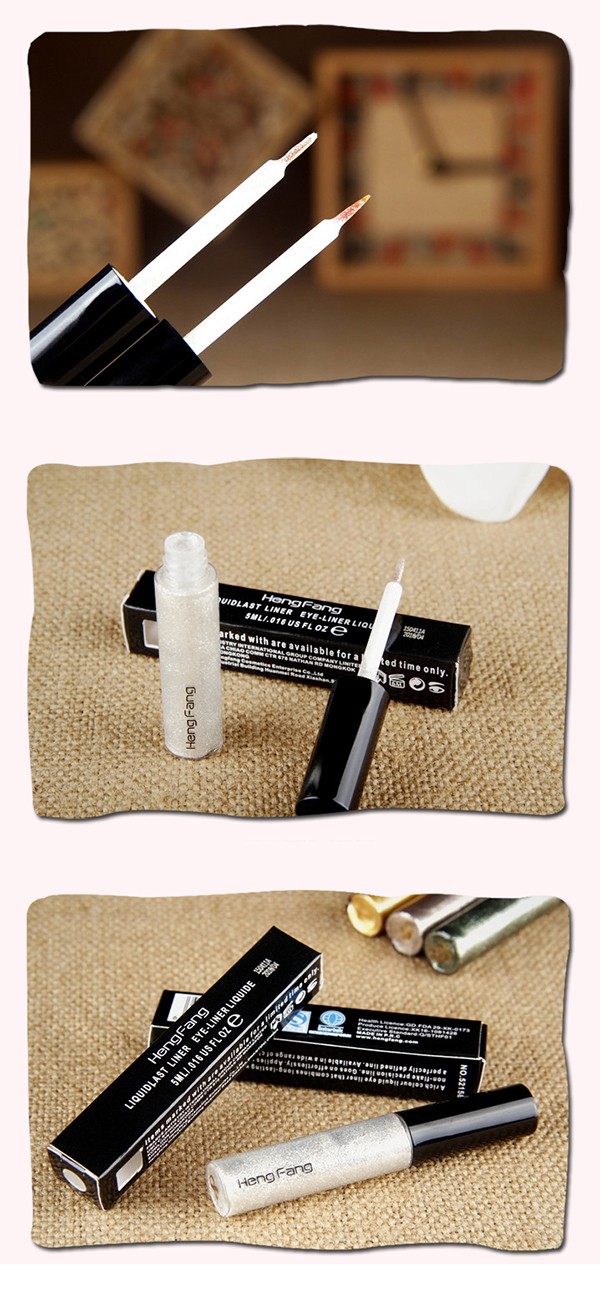 HengFang Shiny Long-lasting Waterproof Eye Liner Makeup Eyeliner Liquid Cosmetic Tool Beauty