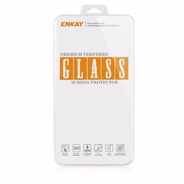 ENKAY 0.26mm Front + Back 9H Hardness 2.5D Explosion Proof Tempered Glass Protectors For iPhone 6/6S