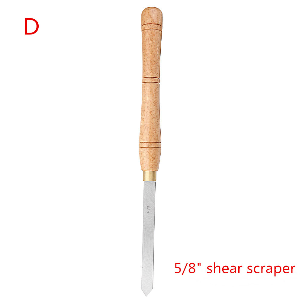 Drillpro High Speed Steel Lathe Chisel Wood Turning Tool with Wood Handle Woodworking Tool 18