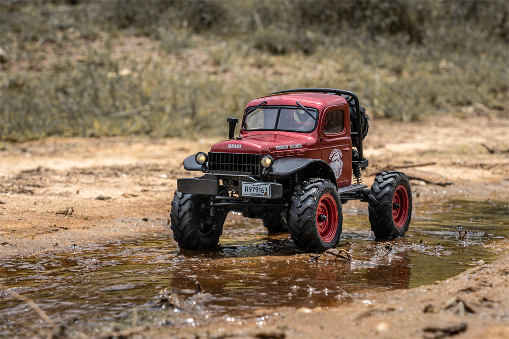 FMS FCX24 POWER WAGON RTR 12401 1/24 2.4G 4WD RC Car Crawler LED Lights Off-Road Truck Vehicles Models Toys