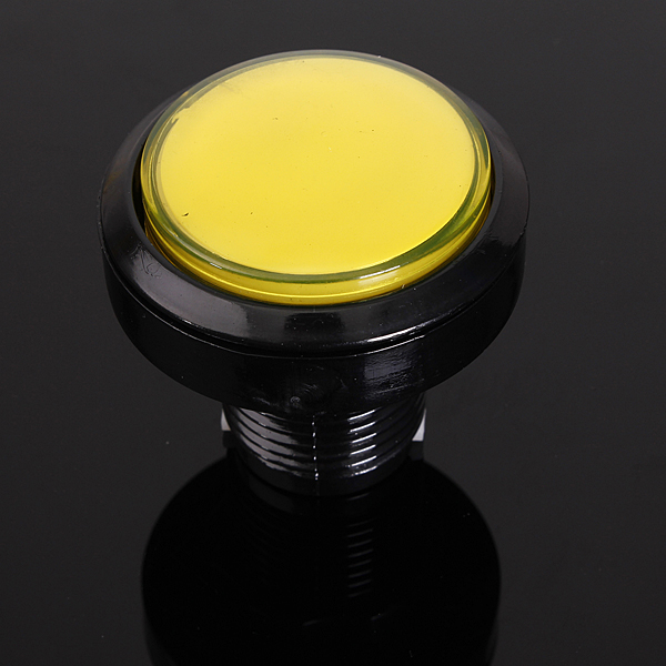 5Pcs Yellow 45mm Arcade Video Game Big Round Push Button LED Lighted Illuminated Lamp 11