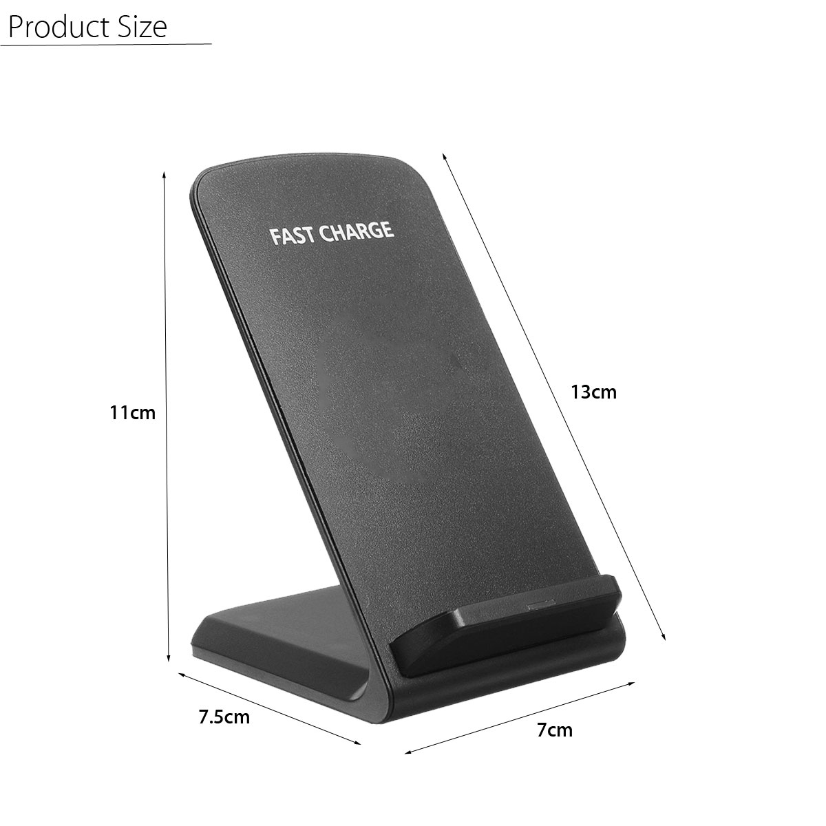 10W Dual Coils Qi Wireless Charger Fast Charging Phone Holder For Qi-enabled Devices for iPhone for Samsung Huawei