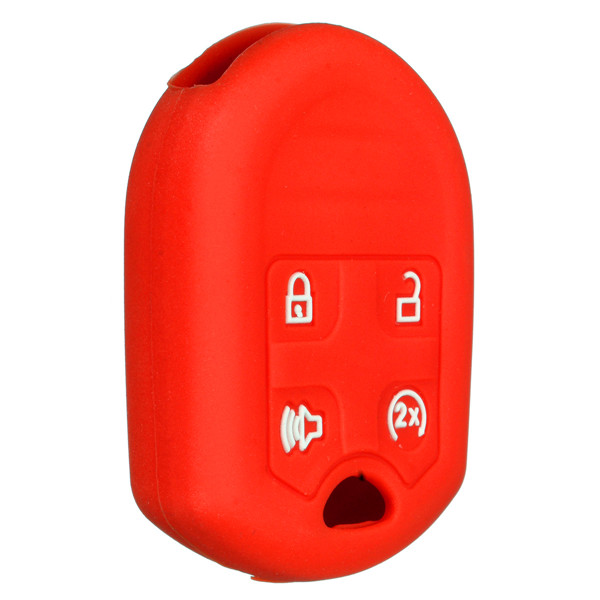 Silicone 4 botão fob chave remota proteger da tampa do caso para a série f ford