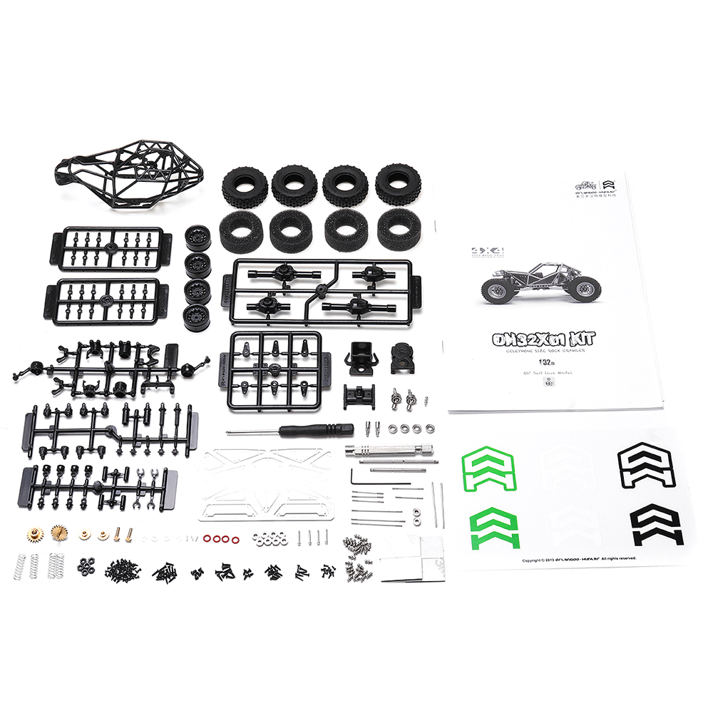 Orlandoo Hunter OH32X01 1/32 4WD DIY Frame RC Kit Rock Crawler Car Off-Road Vehicles without Electronic Parts - Photo: 4