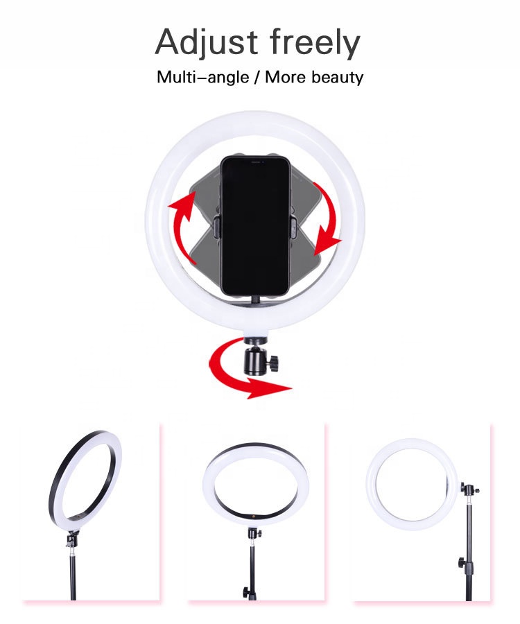Bakeey 10 inch Ring Fill Light Tripod Remote Control Adjustment USB Plug Selfie Beauty Ring Light with Stand Video Light for YouTube TikTok Live