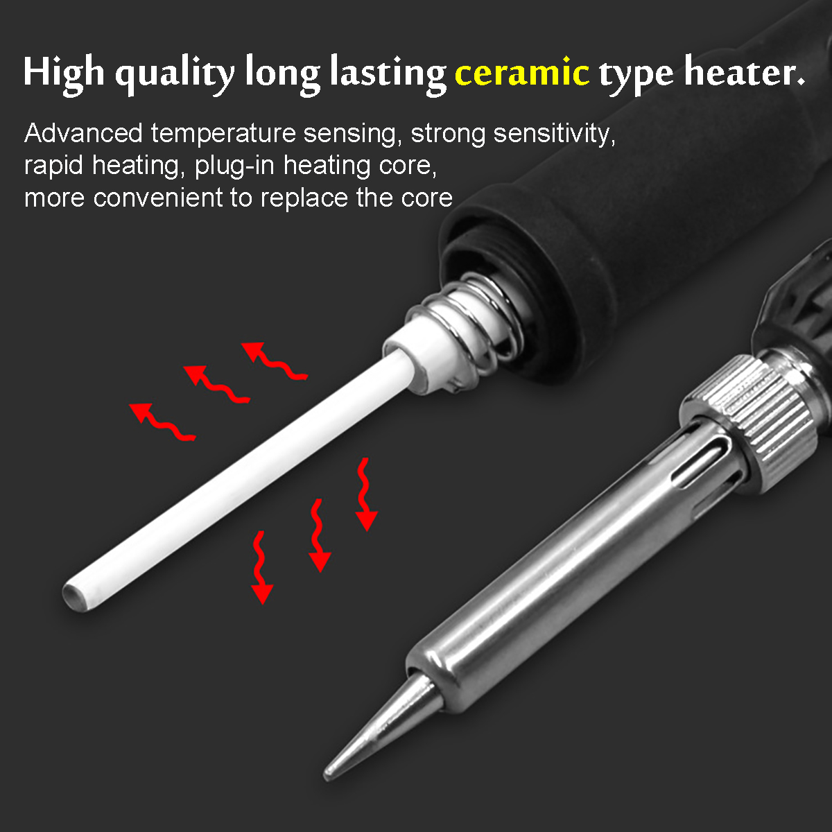 92pcs 60W Electric Adjustable Wood Burning Pen Soldering Iron Tips Pyrography Tool 